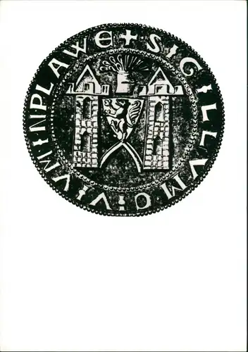 Ansichtskarte Plauen (Vogtland) Ältestes Siegel der Stadt 1985
