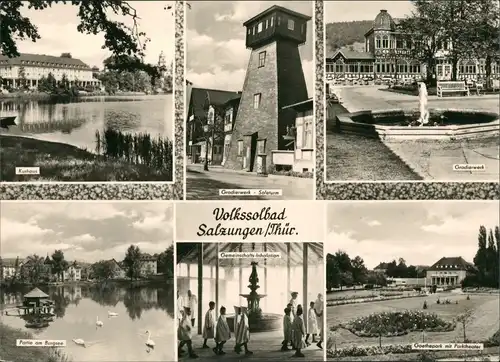 Ansichtskarte Bad Salzungen Theater, Kurhaus, Gradierwerk 1970