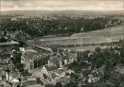 Ansichtskarte Oberloschwitz-Dresden Straßenblick - Stadt 1960