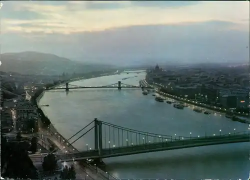 Postcard Budapest Stadtansicht 1978