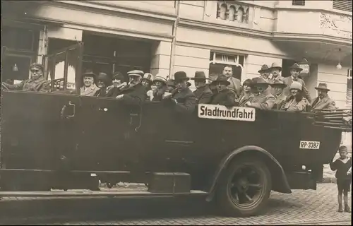 Ansichtskarte  Verkehr/KFZ - Bus Stadtrundfahrt RP-3387 1924