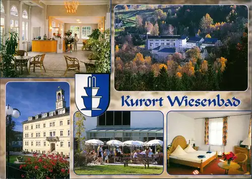 Wiesenbad Stadtteilansichten Mehrbild-AK Kurpark, Badehaus uvm. 2000