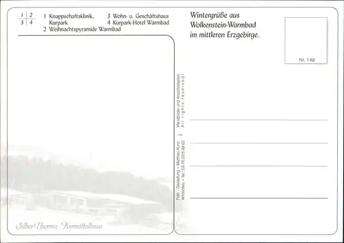 Warmbad-Wolkenstein Stadtteilansichten Mehrbild-AK ua. Klinik 2000