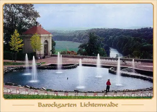 Lichtenwalde-Niederwiesa Wasserkünste Barock-Garten Panorama 2000