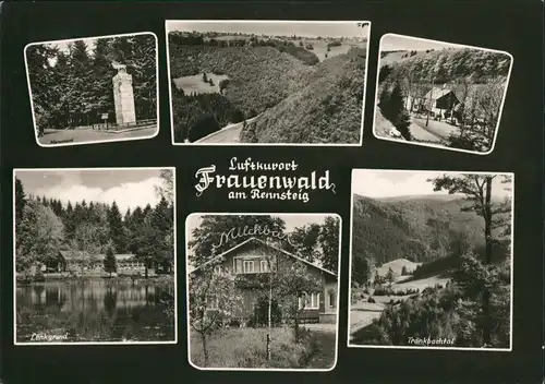 Ansichtskarte Frauenwald Milchbar, Denkmal, Stadt 1966
