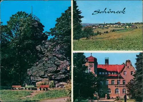 Ansichtskarte Schöneck (Vogtland) 3 Bild Stadt Söll 1968