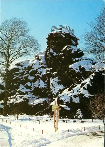 Ansichtskarte Schöneck (Vogtland) Alter Söll im Winter 1999