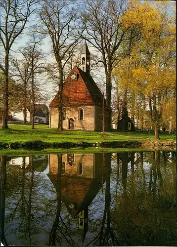 Ansichtskarte Tirpersdorf Partie an der Kirche (Foto K.H. Blei) 1990