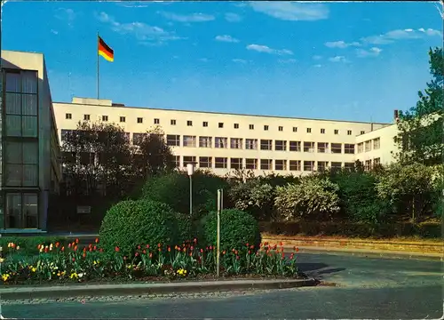 Ansichtskarte Bonn Bundeshaus Briefmarke WM 1974 1974