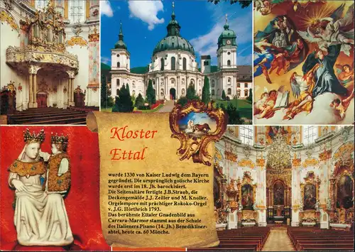 Ansichtskarte Ettal Kloster MB 2000