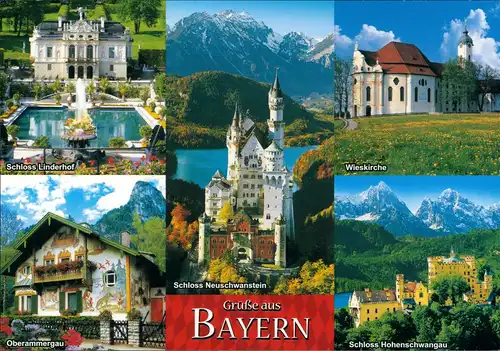 Ansichtskarte Steingaden Gruss aus Bayern 1999