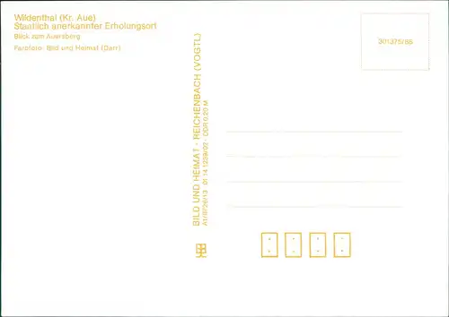 Ansichtskarte Wildenthal-Eibenstock Auersberg - im Winter 1987/1988