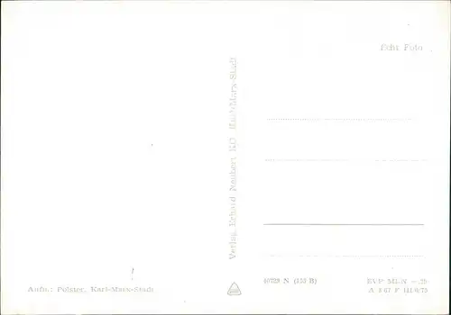 Ansichtskarte Chemnitz Roter Turm, Teich, Handelskammer 1975