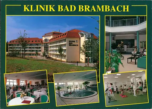 Bad Brambach Klinik Mehrbild-AK mit Foyer, Schwimmhalle, Fitneßraum uvm. 2000