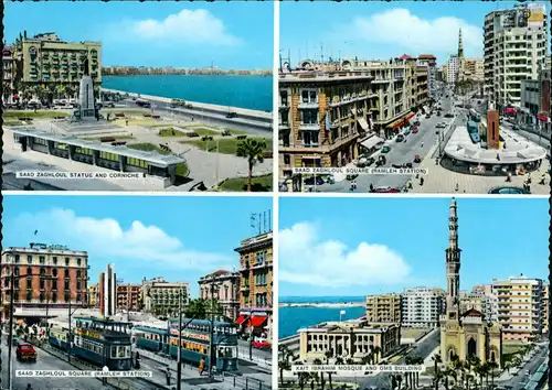 Alexandrien الإسكندرية‎, al-Iskandariyya    Square Ramleh Station uvm. 1960