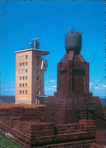 Ansichtskarte Cuxhaven Minensucherehrenmal und Radarturm Alte Liebe 1991
