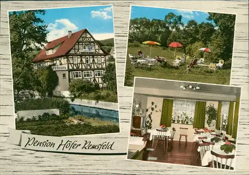Ansichtskarte Remsfeld-Knüllwald Pension Höfer MB 1973