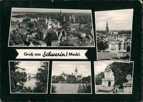 Ansichtskarte Schwerin Stadt, Schloß, Anlagen 1967