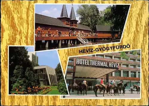 Postcard Hévíz MB: Heilbad, Hotel 1980