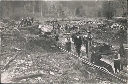 Bad Gottleuba-Bad Gottleuba-Berggießhübel Hochwasser - Beräumung 1927