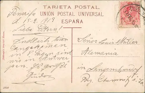 Teneriffa Tenerife. Afueras de Ya Laguna-campesinos  faenas de la trilla. 1910