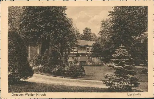 Ansichtskarte Weißer Hirsch-Dresden Cafe Faust 1928