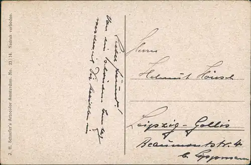 Postkaart Scheveningen-Den Haag Den Haag Strand - Doppeldecker Hotel 1924