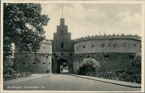 Ansichtskarte Gardelegen Salzwedelertor 1932