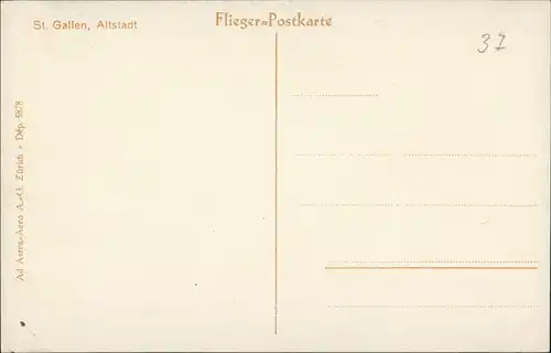 Ansichtskarte St. Gallen San Gallo / Sogn Gagl / St-Gall Luftbild 1928