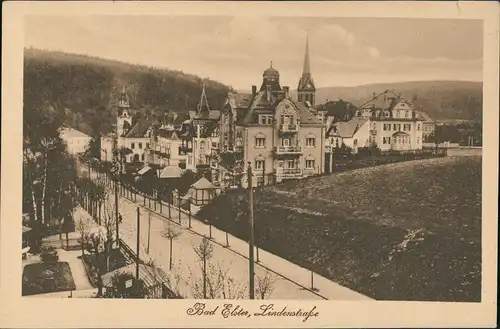 Ansichtskarte Bad Elster Lindenstraße 1922