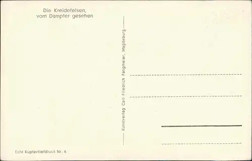 Ansichtskarte Stubbenkammer-Sassnitz Stubbenkammer vom Meer 1928