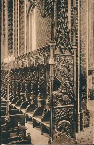 Ansichtskarte Bad Doberan Kirche, Wange u. Chorstühle. 1924
