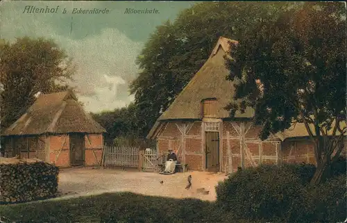 Ansichtskarte Eckernförde Altenhof - Möwenkate 1912