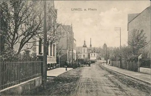 Ansichtskarte Unkel Straßenpartie 1908