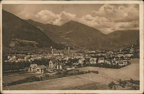 Cartoline Brixen Bressanone Stadt gel. Feldpost Meran 1914