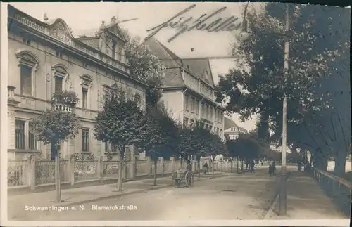 Ansichtskarte Villingen-Schwenningen Bismarckstraße 1931