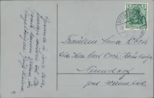 Ansichtskarte  Weidenkätzschen Goldschriftz Ostern Patriotika 1916