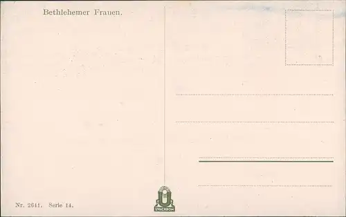 Bethlehem בֵּית לֶחֶם بيت لحم Typen Bethlehemer Frauen 1922