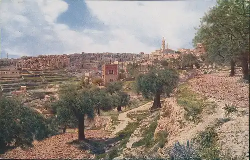 Bethlehem בֵּית לֶחֶם بيت لحم Blick über die Stadt 1922