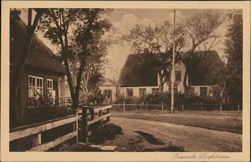 Ansichtskarte  Friesische Dorfstraße 1925