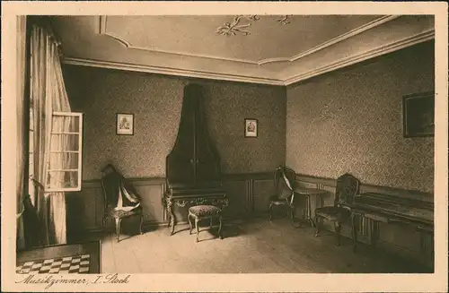 Ansichtskarte Frankfurt am Main Goethehaus - Musikzimmer 1926