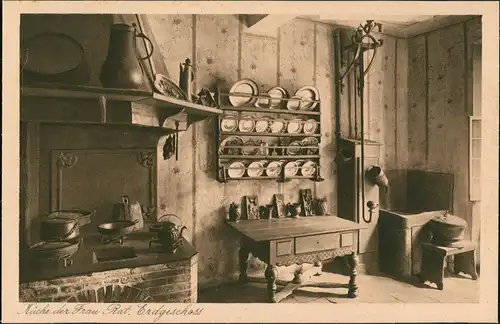 Ansichtskarte Frankfurt am Main Goethehaus - Küche 1926