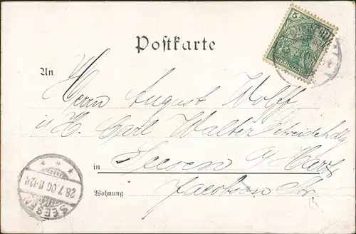 Ansichtskarte Bückeburg Adel MB Schlösser 1898