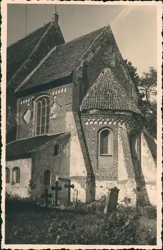 Foto Altenkirchen (Rügen) Kirche - Grabmäler 1938 Privatfoto