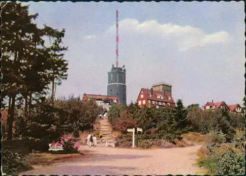 Ansichtskarte Brotterode Großer Inselberg (Thüringer Wald) Funkturm 1961