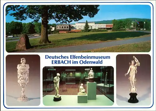 Erbach (Odenwald) Deutsches Elfenbeinmuseum Erbach Mehrbildkarte 1990