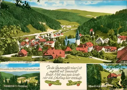 Ansichtskarte Todtmoos 3 Bild Stadtansichten 1974