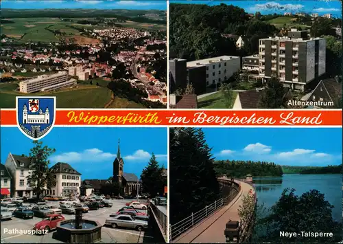 Ansichtskarte Wipperfürth 4 Bild Stadt, Neubaugebiet, Talsperre 1974
