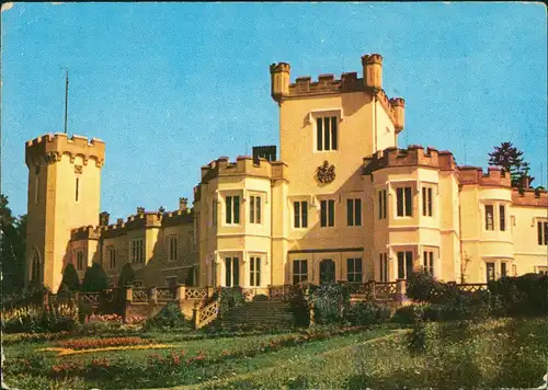 Postcard Nechanitz Nechanice Schloß Hradek 1968