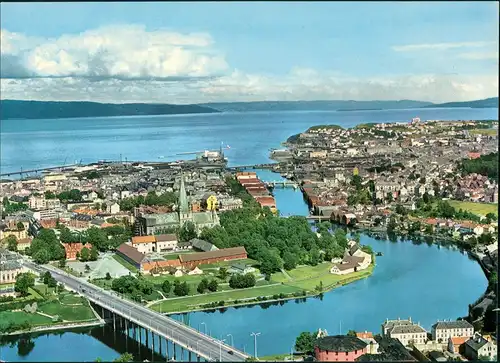 Postcard Trondheim Trondheim Luftbild 1978